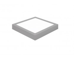 Downlight panel Cuadrado LED Superficie Plata 13W